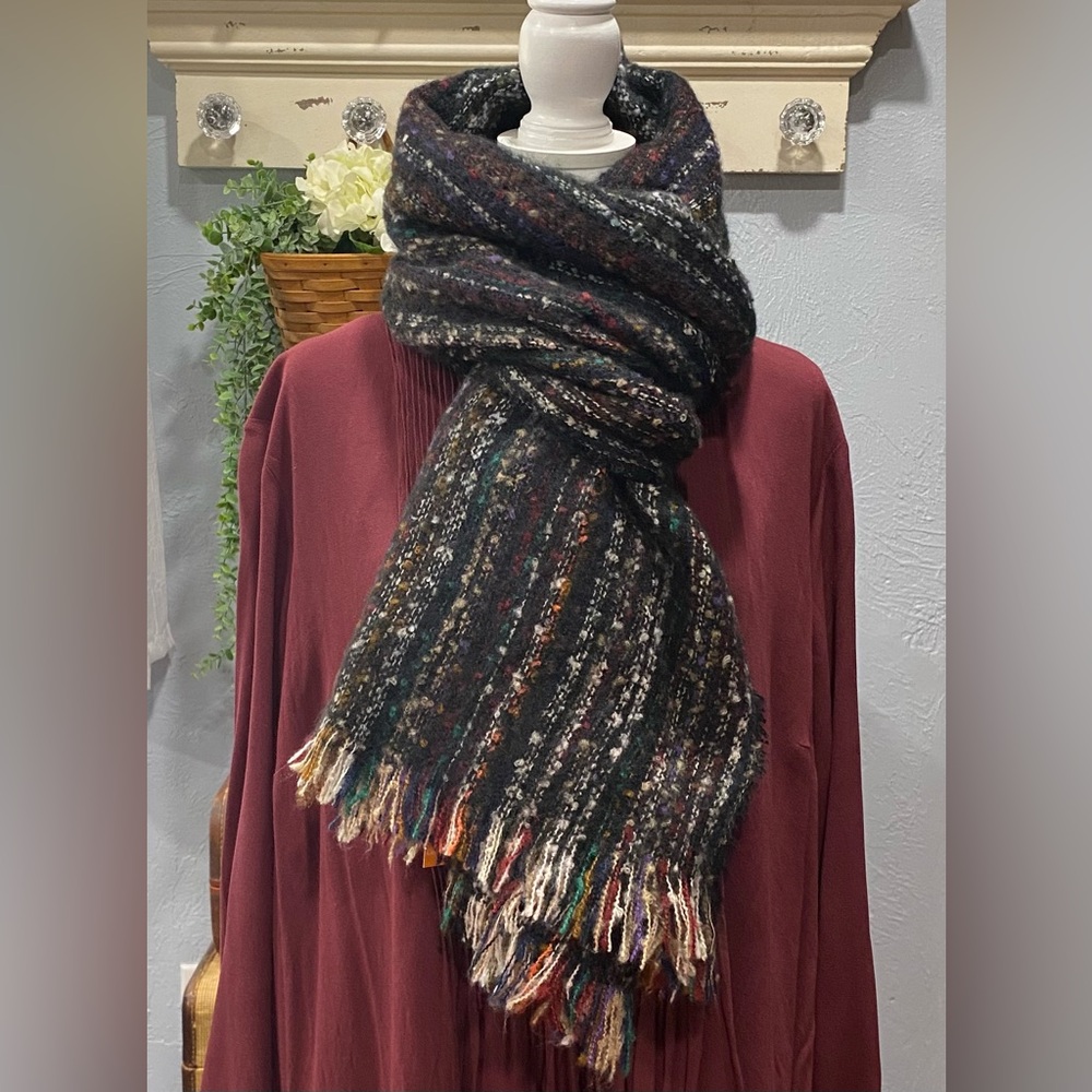Love of Fashion LOF Colorful Striped Scarf/Wrap NWT